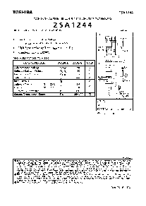 浏览型号2SA1244的Datasheet PDF文件第1页