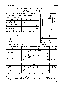 浏览型号2SA1245的Datasheet PDF文件第1页