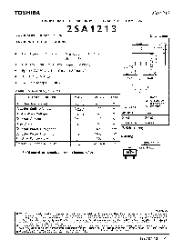 浏览型号2SA1213的Datasheet PDF文件第1页