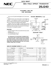 浏览型号2SJ243的Datasheet PDF文件第1页