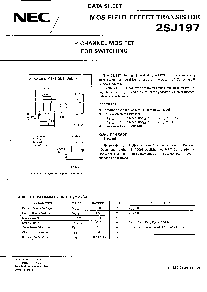 浏览型号2SJ197的Datasheet PDF文件第1页