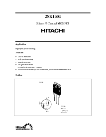 浏览型号2SK1304的Datasheet PDF文件第1页