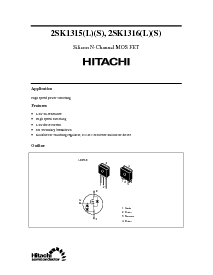 浏览型号2SK1316的Datasheet PDF文件第1页