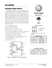 浏览型号MC10EP89D的Datasheet PDF文件第1页