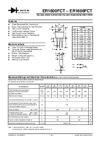 浏览型号ER1601FCT的Datasheet PDF文件第1页