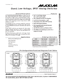 浏览型号MAX4521ESE的Datasheet PDF文件第1页