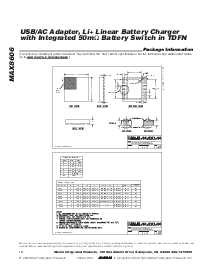 浏览型号MAX8606ETD+的Datasheet PDF文件第12页