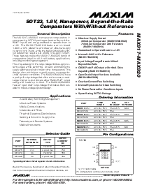 浏览型号MAX919EUK-T的Datasheet PDF文件第1页