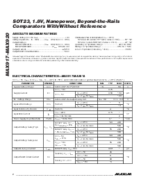 浏览型号MAX919EUK-T的Datasheet PDF文件第2页