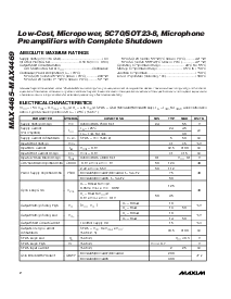 浏览型号MAX4466EUK-T的Datasheet PDF文件第2页