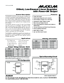 浏览型号MAX8875EUK33的Datasheet PDF文件第1页