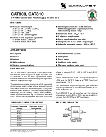 浏览型号CAT810LEUR-T10的Datasheet PDF文件第1页