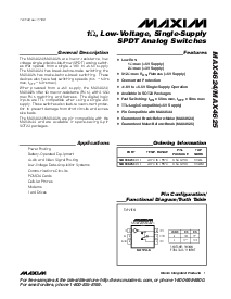 浏览型号MAX4624EUT-T的Datasheet PDF文件第1页