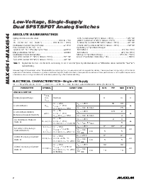 浏览型号MAX4544EUT-T的Datasheet PDF文件第2页