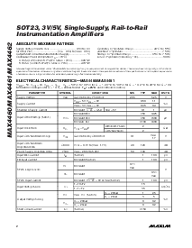 浏览型号MAX4460EUT-T的Datasheet PDF文件第2页