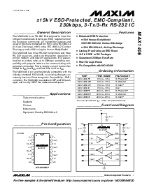浏览型号MAX1406EWE的Datasheet PDF文件第1页
