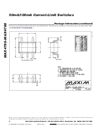 浏览型号MAX4787EXK-T的Datasheet PDF文件第10页