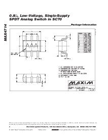 浏览型号MAX4714EXT-T的Datasheet PDF文件第8页