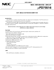 浏览型号UPD75516GF-076的Datasheet PDF文件第1页