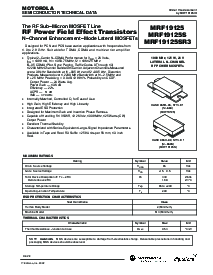 浏览型号MRF19125的Datasheet PDF文件第1页