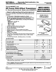 浏览型号MRF21085的Datasheet PDF文件第1页