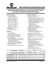 浏览型号PIC18LF2320-I/ML的Datasheet PDF文件第3页