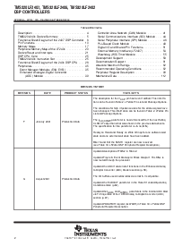 浏览型号TMS320LF2406的Datasheet PDF文件第2页