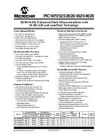 浏览型号PIC18F2620的Datasheet PDF文件第3页
