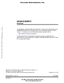 浏览型号MC68HC908RF2CFA的Datasheet PDF文件第3页