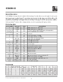 浏览型号ICS9250yF-32-T的Datasheet PDF文件第2页