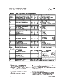 浏览型号IRF3710ZPBF的Datasheet PDF文件第2页