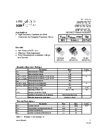 浏览型号IRF3707ZS的Datasheet PDF文件第1页