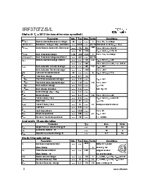 浏览型号IRF3707ZS的Datasheet PDF文件第2页