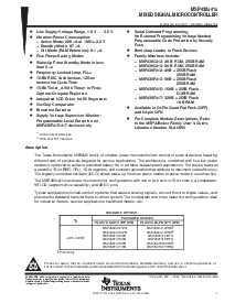 浏览型号MSP430F412IPM的Datasheet PDF文件第1页