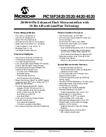 浏览型号PIC18F4420TI/MLQTP的Datasheet PDF文件第3页