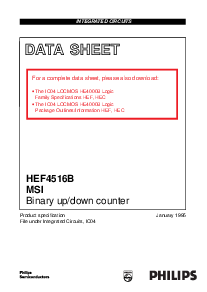 浏览型号HEF4516BT的Datasheet PDF文件第1页