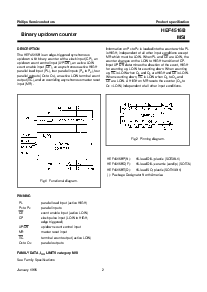 浏览型号HEF4516BT的Datasheet PDF文件第2页