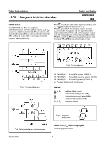 浏览型号HEF4511BP的Datasheet PDF文件第2页