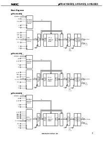 浏览型号UPD44164365F5-E60-EQ1的Datasheet PDF文件第7页
