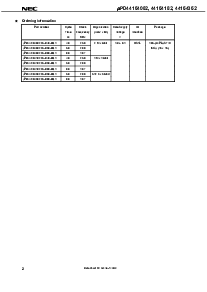 浏览型号UPD44164182F5-E50-EQ1的Datasheet PDF文件第2页