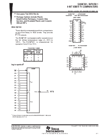 浏览型号SN74F521N的Datasheet PDF文件第1页