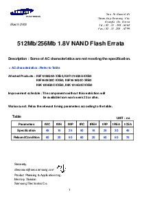 浏览型号K9F5608D0C的Datasheet PDF文件第1页