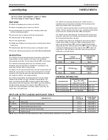浏览型号N74F573D的Datasheet PDF文件第2页