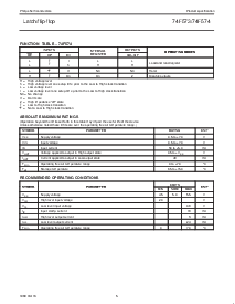 浏览型号N74F573D的Datasheet PDF文件第5页