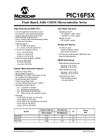 浏览型号PIC16F5X的Datasheet PDF文件第3页