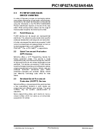 浏览型号PIC16F627A的Datasheet PDF文件第9页
