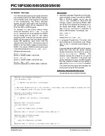 浏览型号PIC18F6390的Datasheet PDF文件第6页