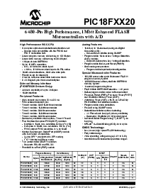 浏览型号PIC18F6620-I/PT的Datasheet PDF文件第3页