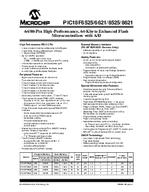 浏览型号PIC18LF6621-I/PT的Datasheet PDF文件第3页