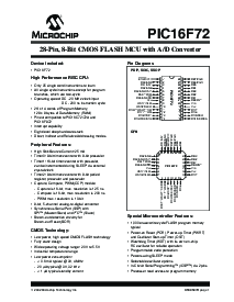 浏览型号PIC16F72TI/ML的Datasheet PDF文件第3页
